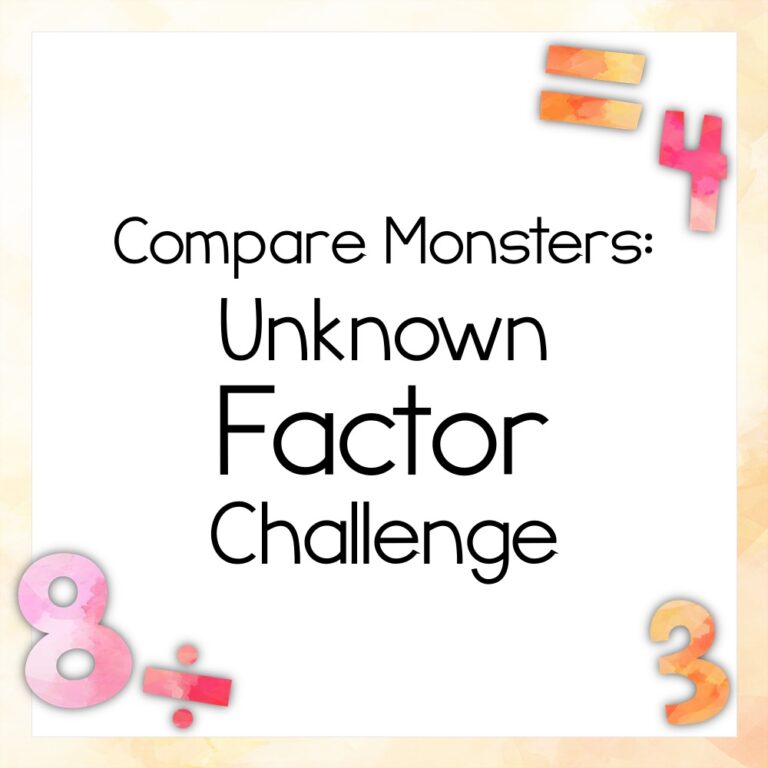 Compare Monsters: Unknown Factor Challenge