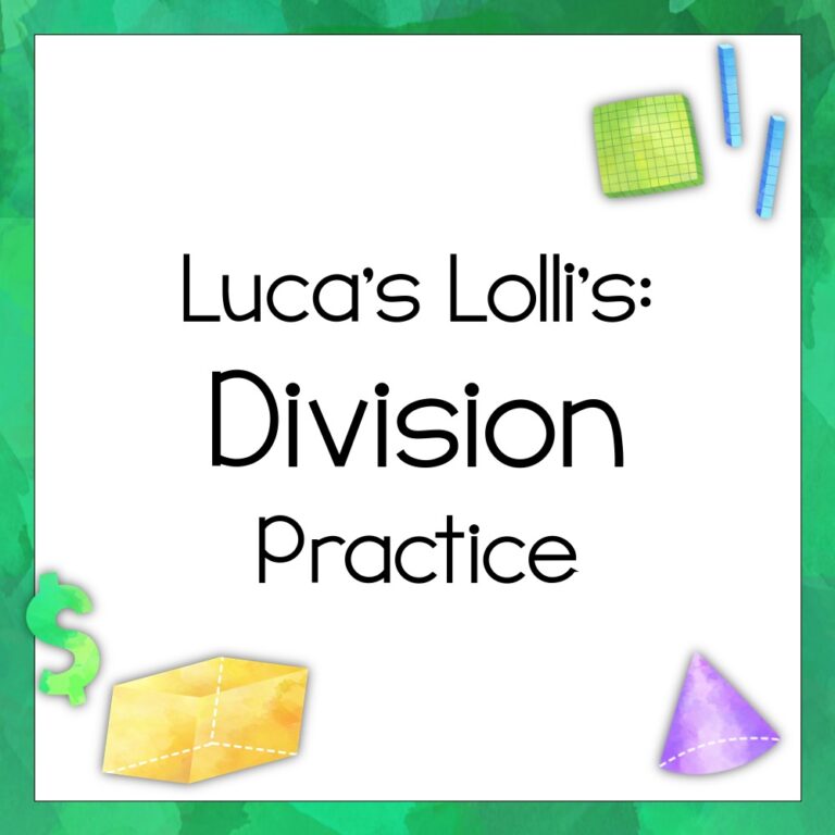Luca’s Lolli’s: Division Practice