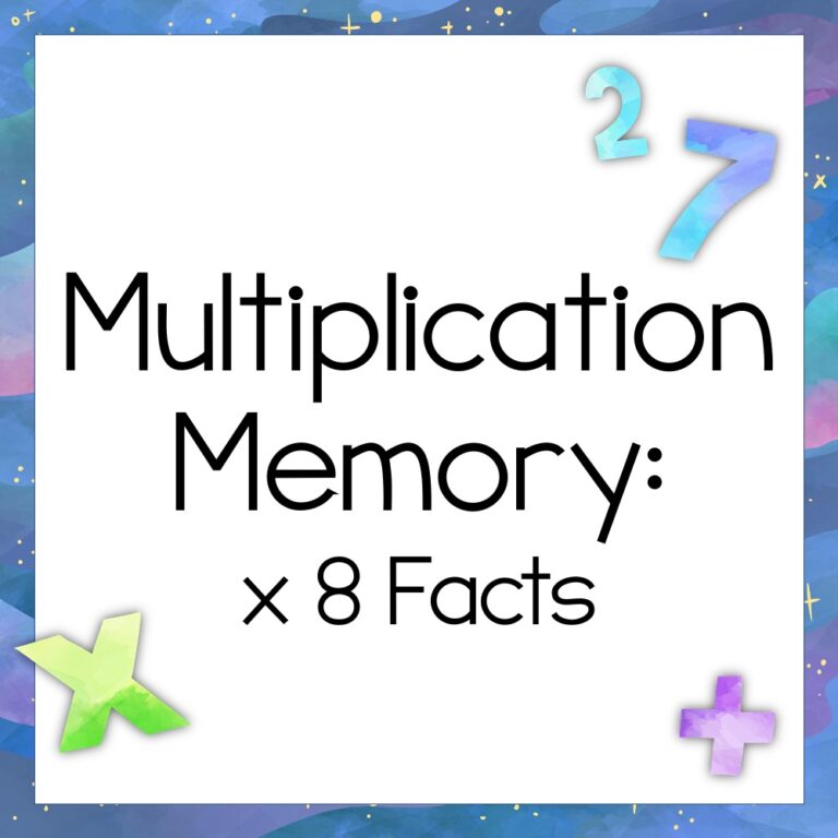 Match the Facts! Multiplication Game: x8