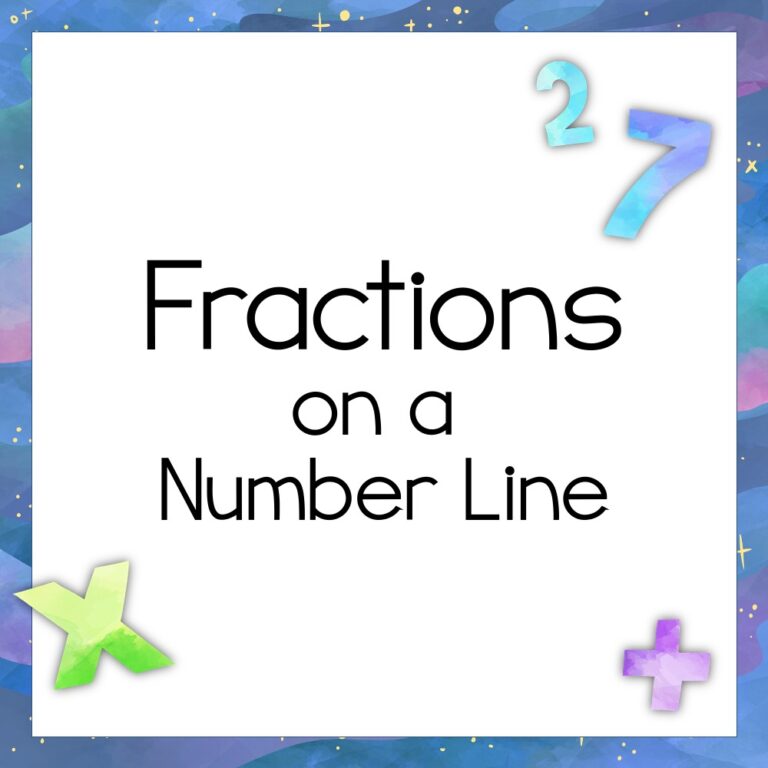 Fractions and Number Lines