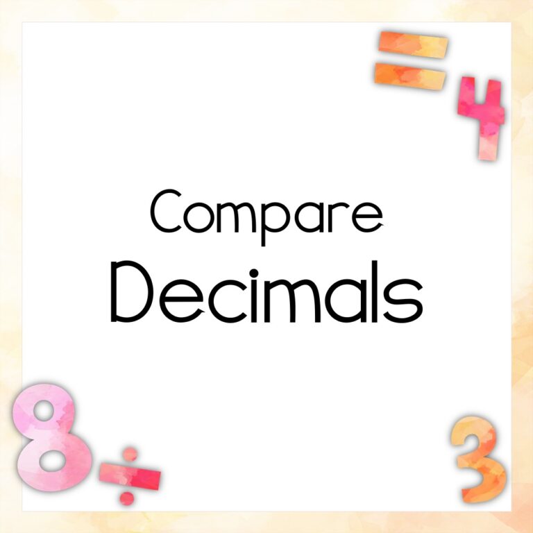 Dare to Compare: Decimals