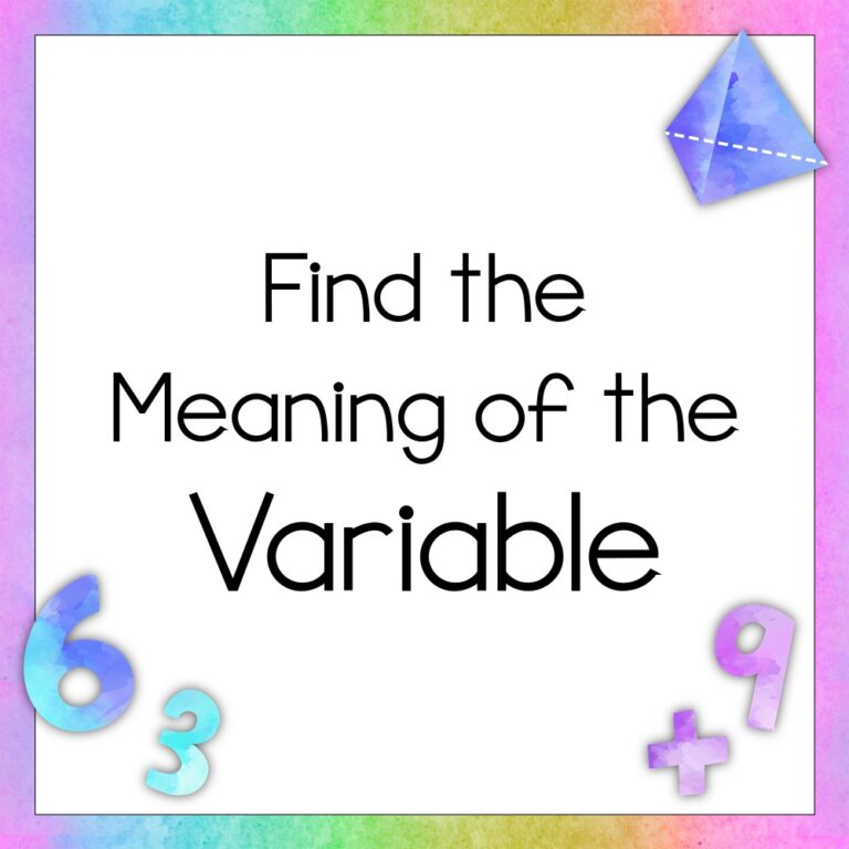 What’s the Meaning of That Variable?