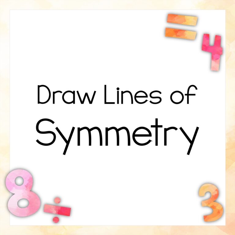 Drawing Lines of Symmetry