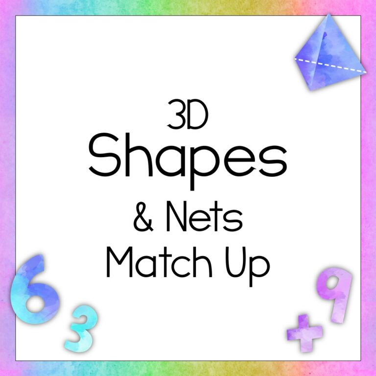Matching 3-D Shapes & Their Nets