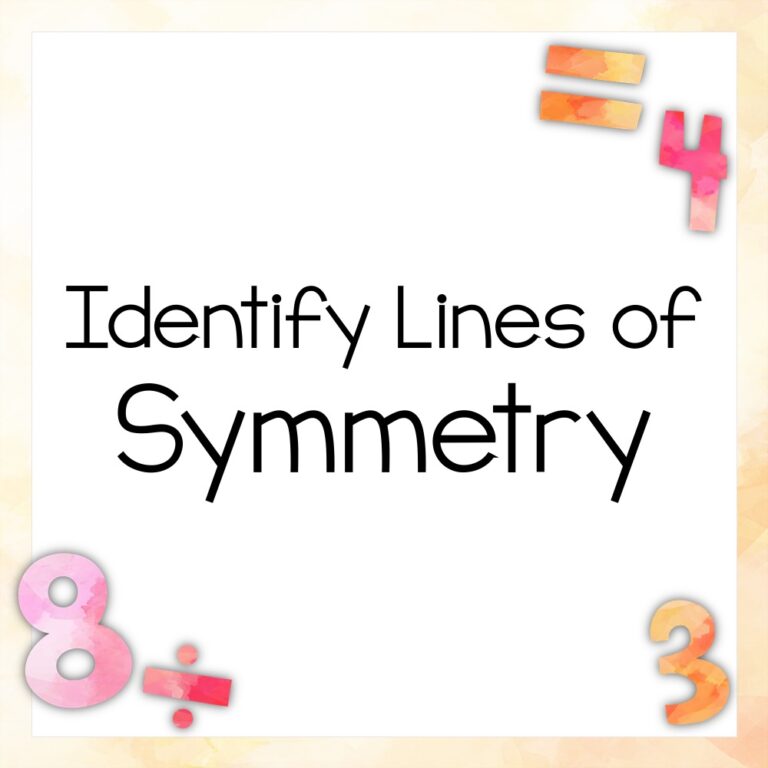 Identify Lines of Symmetry