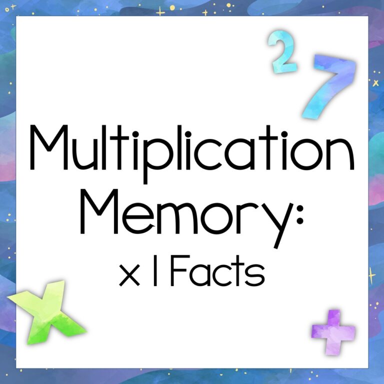 Match the Facts! Multiplication Game: x1