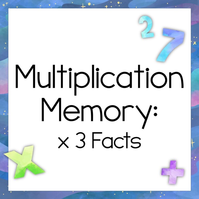 Match the Facts! Multiplication Game: x3