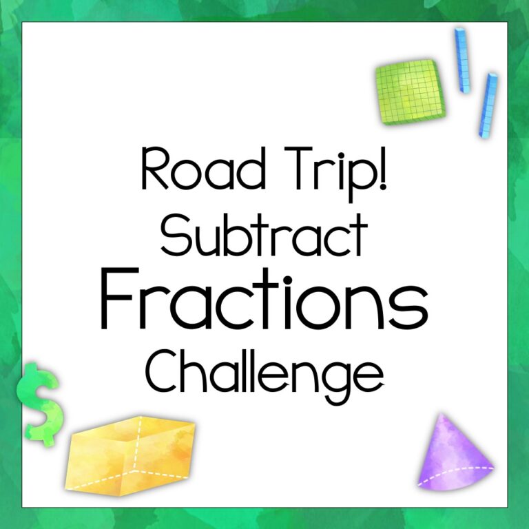 Road Trip Fun: Subtract Fractions