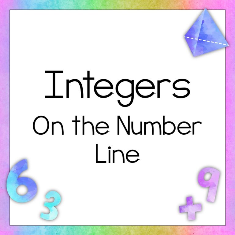 Integers on the Number Line