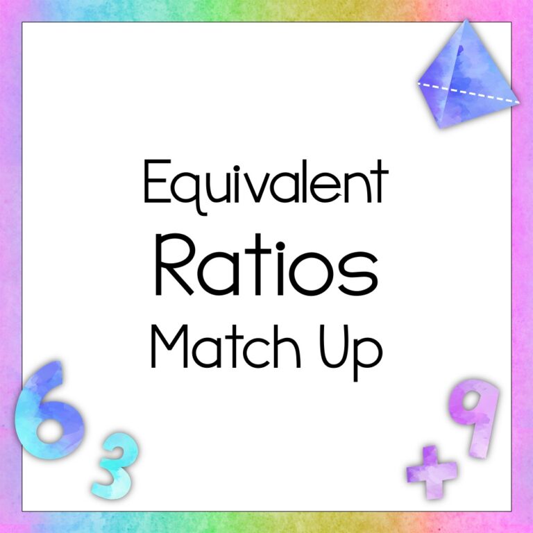 Equivalent Ratios Match Up