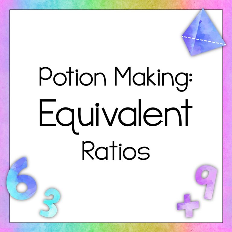 Potion Making: Creating Equivalent Ratios