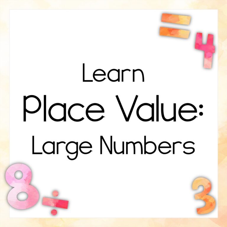 Place Value of Large Numbers