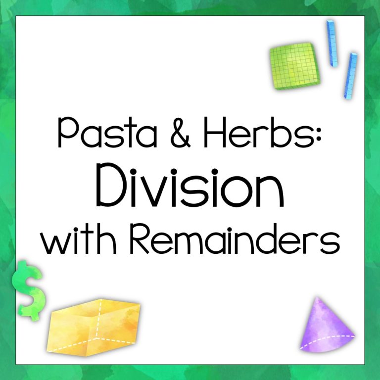 Pasta and Herbs: Division with Remainders