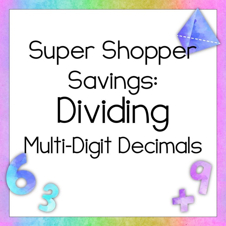 Super Shopper Savings: Dividing Multi-Digit Decimals