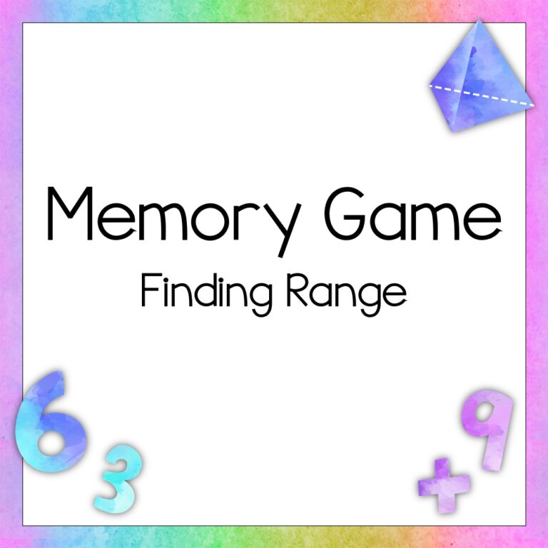 Memory Game: Find the Range